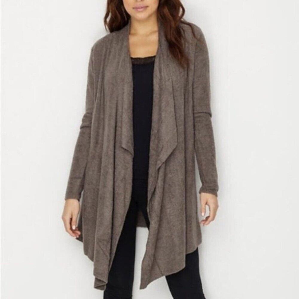 Barefoot Dreams Cardigan Sweater Bamboo Chic Lite Comfortable Open Front S/M